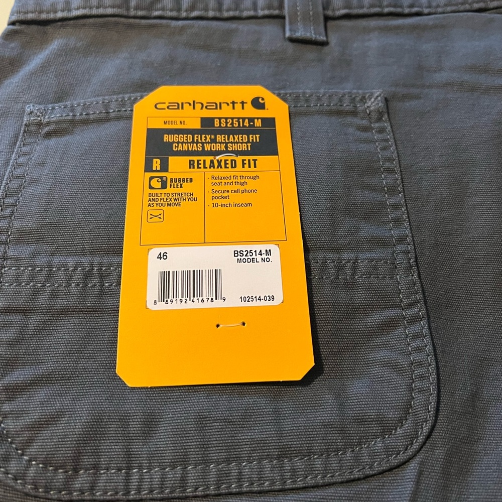 Carhartt Rugged Flex Gray Shorts - Picture 2 of 3